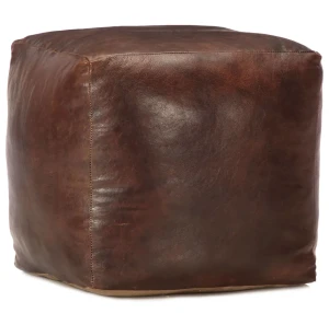 Skórzany puf do siedzenia - Ratos 3X