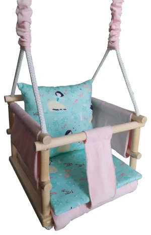 Welwetowa huśtawka dla dziewczynki 5 wzorów - Nikita