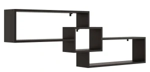 Czarna minimalistyczna półka wisząca - Froslin