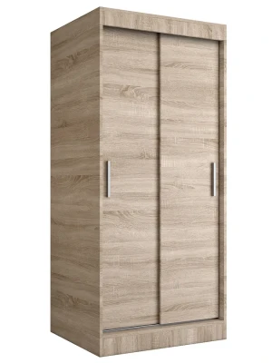 Szafa przesuwna w kolorze dąb sonoma - Erco 2X