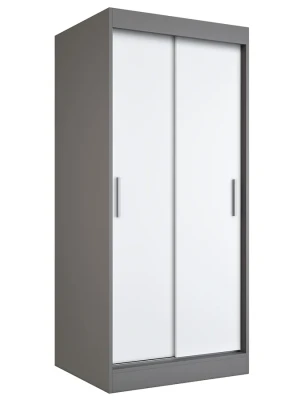 Szafa wolnostojąca przesuwna antracyt + biel - Erco 2X