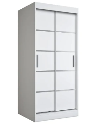 Biała dwudrzwiowa szafa przesuwna - Bohosa 2X