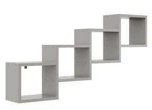 Szara nowoczesna półka wisząca - Megi