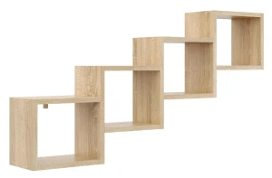 Skandynawska półka ścienna dąb sonoma - Megi