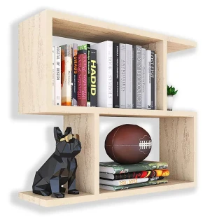 Minimalistyczna półka ścienna dąb sonoma - Keller