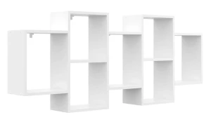 Biała wisząca półka nad łóżko w stylu skandynawskim - Malene