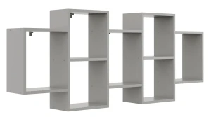 Szara minimalistyczna półka ścienna - Malene