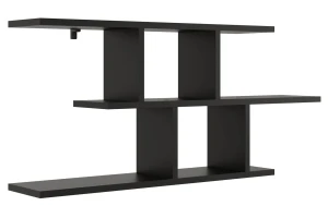 Czarna minimalistyczna półka ścienna - Sonelo