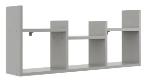 Szara minimalistyczna półka na książki - Iwez