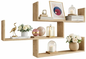 Wisząca półka na książki dąb artisan - Wexo