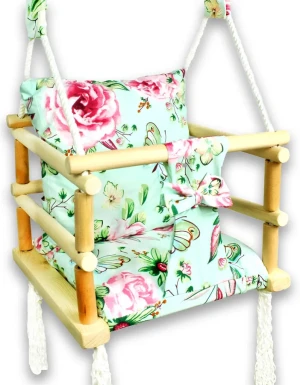 Miętowa huśtawka rosnąca dla dzieci w kwiaty- Andria