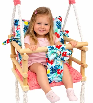 Rosnąca huśtawka dla dziecka we flamingi - Raxan