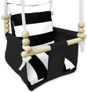 Wodoodporna huśtawka drewniana dziecięca paski - Rivers