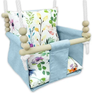 Niebieska kubełkowa huśtawka dziecięca - Sonter