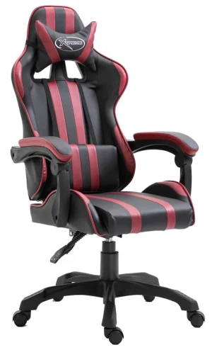 Ciemnoczerwony fotel obrotowy gamingowy - Nirva