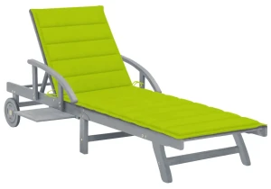 Jasnozielony leżak basenowy, ogrodowy - Irvine