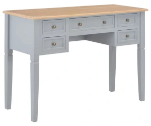 Szare minimalistyczne biurko do gabinetu - Owello