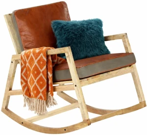 Bujany fotel z drewna - Pegi