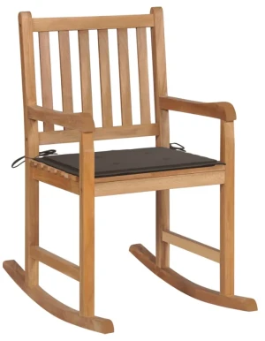 Fotel bujany z poduszką w kolorze taupe - Nevios