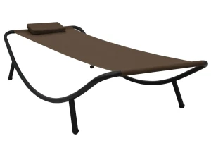 Brązowa leżanka do ogrodu, na taras - Wintex 4X