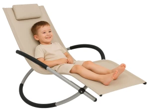 Kremowy grawitacyjny leżak dla dzieci - Efred