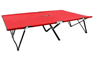 Czerwony składany leżak dwuosobowy - Imet