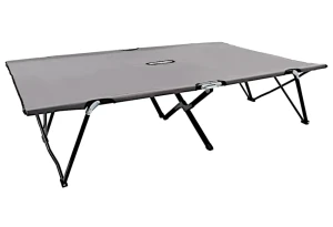 Szary dwuosobowy leżak - Imet