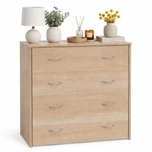 Komoda z 4 szufladami w kolorze dębu - Rilasso