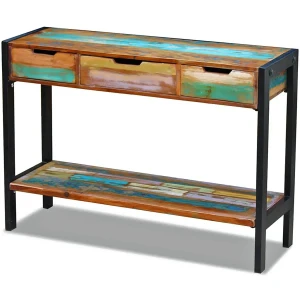 Drewniana konsola z szufladami - Larso