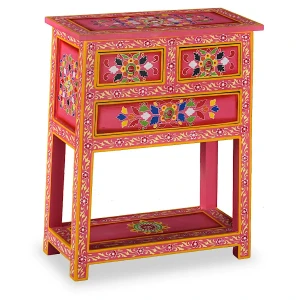 Różowa szafka w stylu rustykalnym - Norman