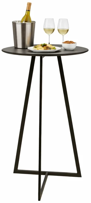 Wysoki stolik metalowy Gimi - Czarny