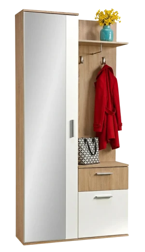 Garderoba z lustrem - Kiwros 6 kolorów