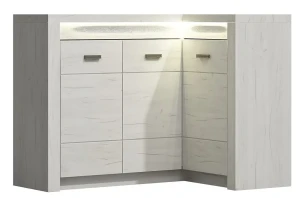 Komoda narożna kraft biały - Filin 15X