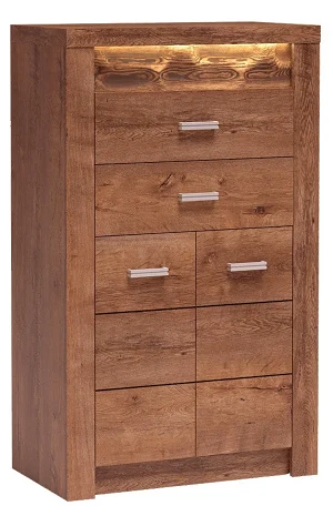 Komoda w kolorze jesion jasny - Filin 7X