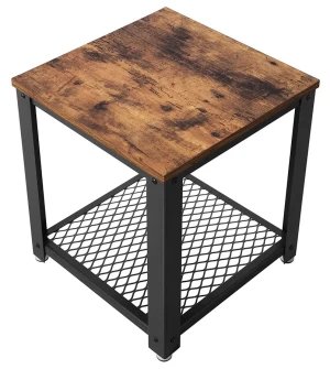 Industrialny stolik kawowy z półką - Canto