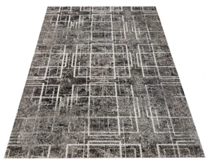 Szary nowoczesny dywan we wzory - Scandus 5X