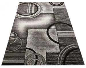 Szary nowoczesny dywan we wzory - Scandus 7X