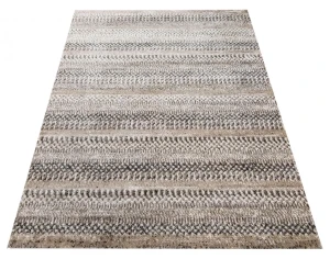 Beżowy prostokątny dywan do przedpokoju - Klaro 5X