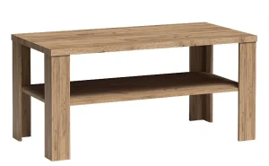 Ława z podwójnym blatem w dekorze kraft złoty - Metro 16X