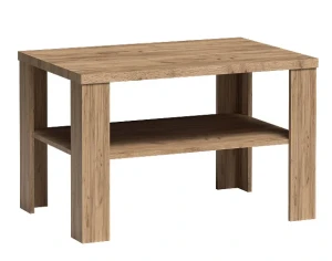 Ława kawowa z półką kraft złoty - Metro 17X