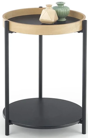 Okrągła ława Kerido - czarna