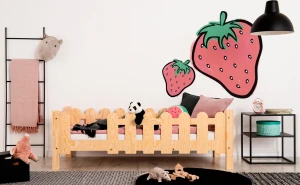 Skandynawskie łóżko dziecięce z barierką - Ormino 4X