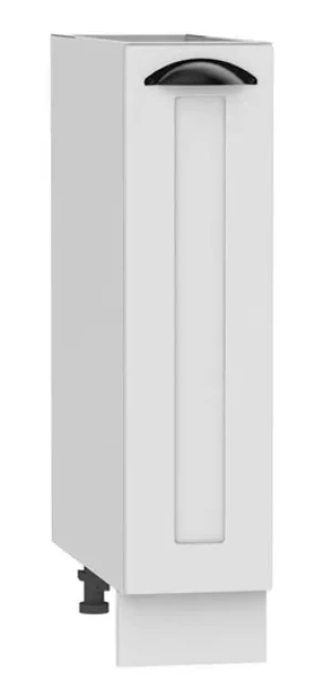 Biała szafka kuchenna typu cargo z koszem - Algare 3X 20 cm