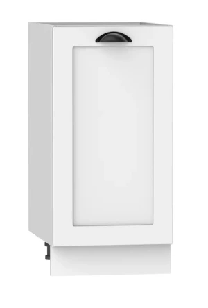 Szafka kuchenna dolna z półkami biała - Algare 7X 40 cm