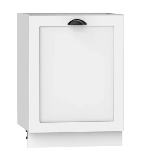 Szafka kuchenna dolna z półkami biała- Algare 12X 60 cm