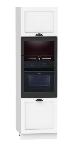 Wysoki słupek do zabudowy piekarnika i mikrofali biały - Algare 15X 60 cm