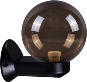 Czarna lampa zewnętrzna elewacyjna S516-Kayo - dymiony