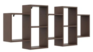 Minimalistyczna półka ścienna wenge - Malene