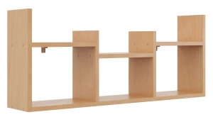 Nowoczesna wisząca półka ścienna buk - Iwez