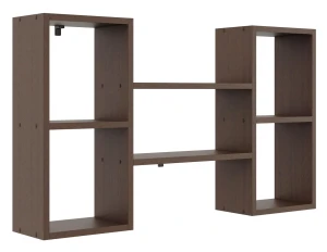 Nowoczesna półka ścienna w kolorze wenge - Scarpi 2X